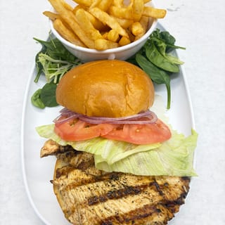 Grilled Chicken Sandwich With Fries - O