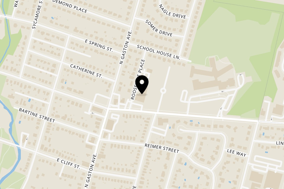 Map showing the location of JP'S Deli & Catering on 27 Union Ave in Somerville